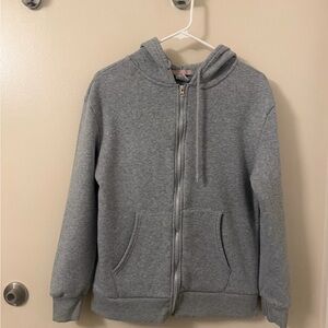 Gray Zip-Up Hoodie